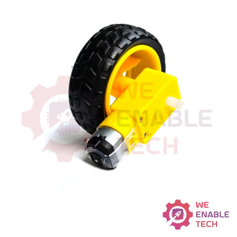 DC TT Gear Motor with Wheels DC 3V-6V