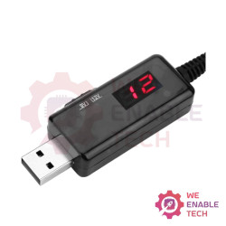 USB Boost Converter DC 5V to 9V 12V USB Step- Up Converter Cable + 3.5x1.35mm Connecter For Power Supply/Charger/Power Converter