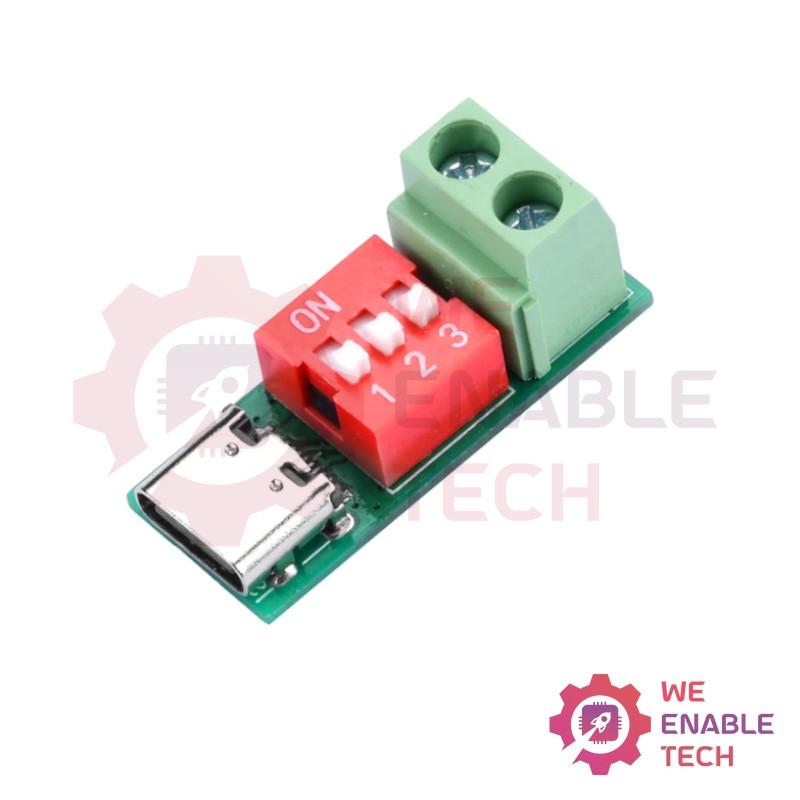 USB Type-C PD Decoy QC PD 3.0/2.0 DC 1.2 Fast Charging Test Board Adjustable Voltage 5-20V with Dial Code