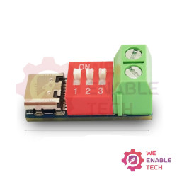 USB Type-C PD Decoy QC PD 3.0/2.0 DC 1.2 Fast Charging Test Board Adjustable Voltage 5-20V with Dial Code