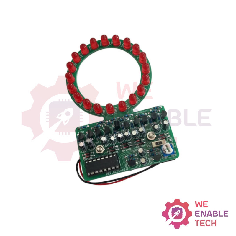 Gradual Circular LED Flow Light Electronic DIY PCB Kit with 4017 IC