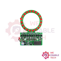 Gradual Circular LED Flow Light Electronic DIY PCB Kit with 4017 IC