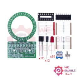 Gradual Circular LED Flow Light Electronic DIY PCB Kit with 4017 IC