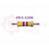 470 ohm 0.25W Resistor (ප්‍රතිරෝධක)