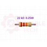 22k ohm 0.25W Resistor (ප්‍රතිරෝධක)