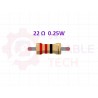 22 ohm 0.25W Resistor (ප්‍රතිරෝධක)