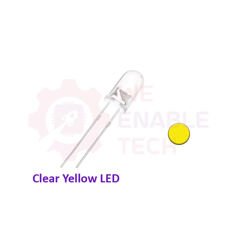 5mm LED - Clear Yellow