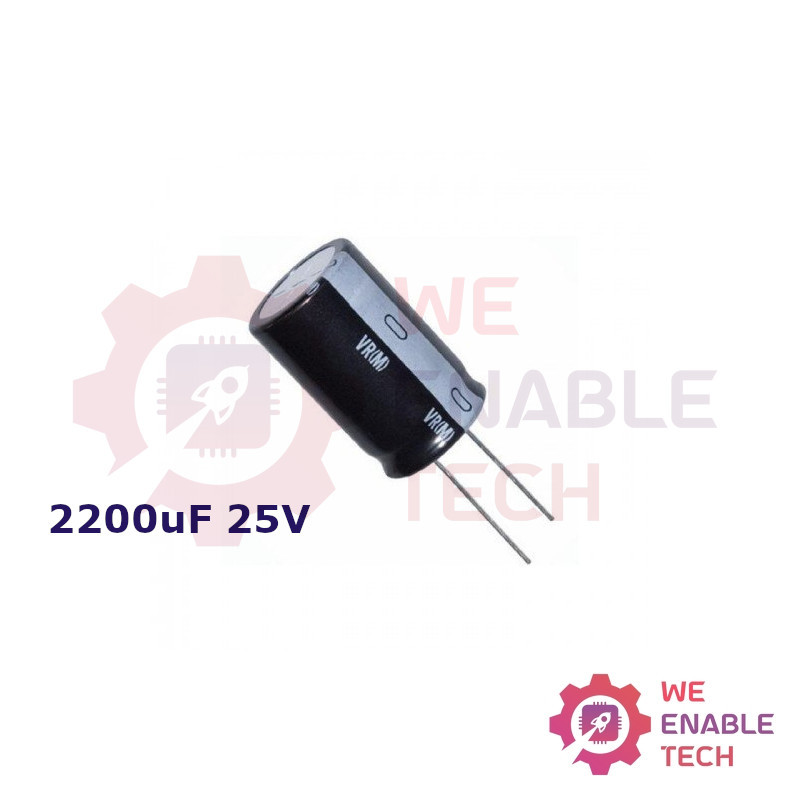 2200uF 25V Electrolytic Capacitor