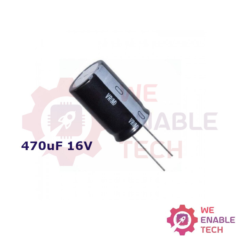 470uF 16V Electrolytic Capacitor