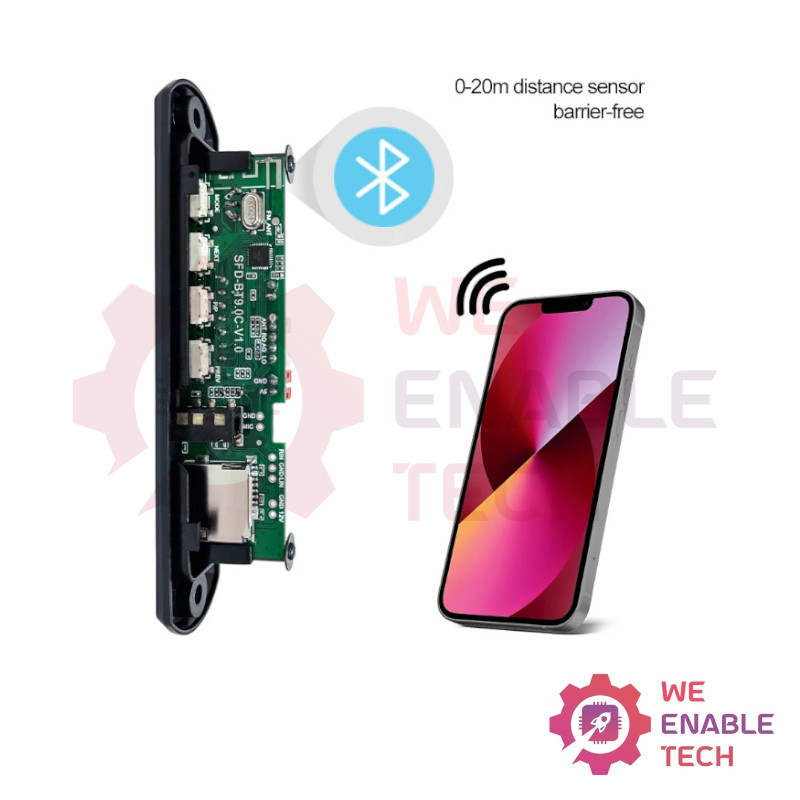 MP3 Player with USB/TF/FM/BT 5.0/AUX/Remote 5V [MOD-AUD-023]