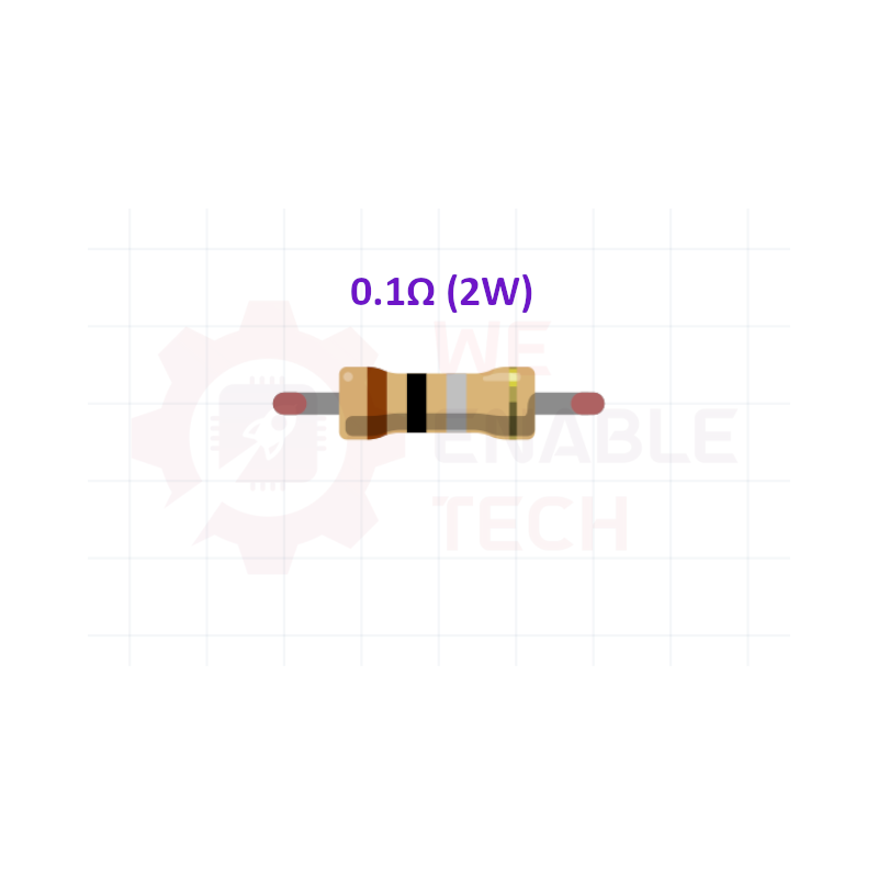 0.1Ohm, 2W 5% Axial Resistor