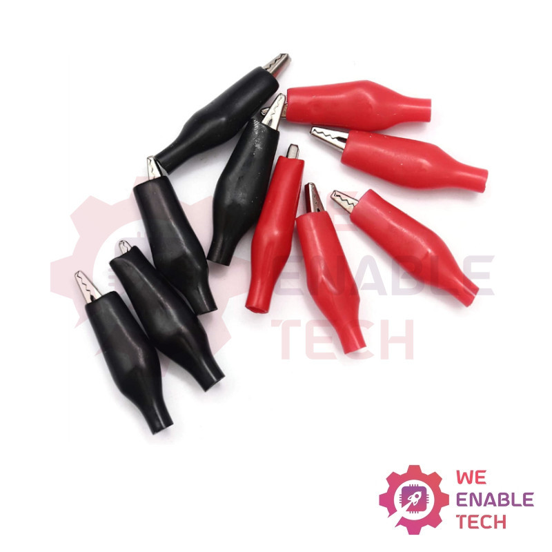 Crocodile Clip Small (RED/BLACK)